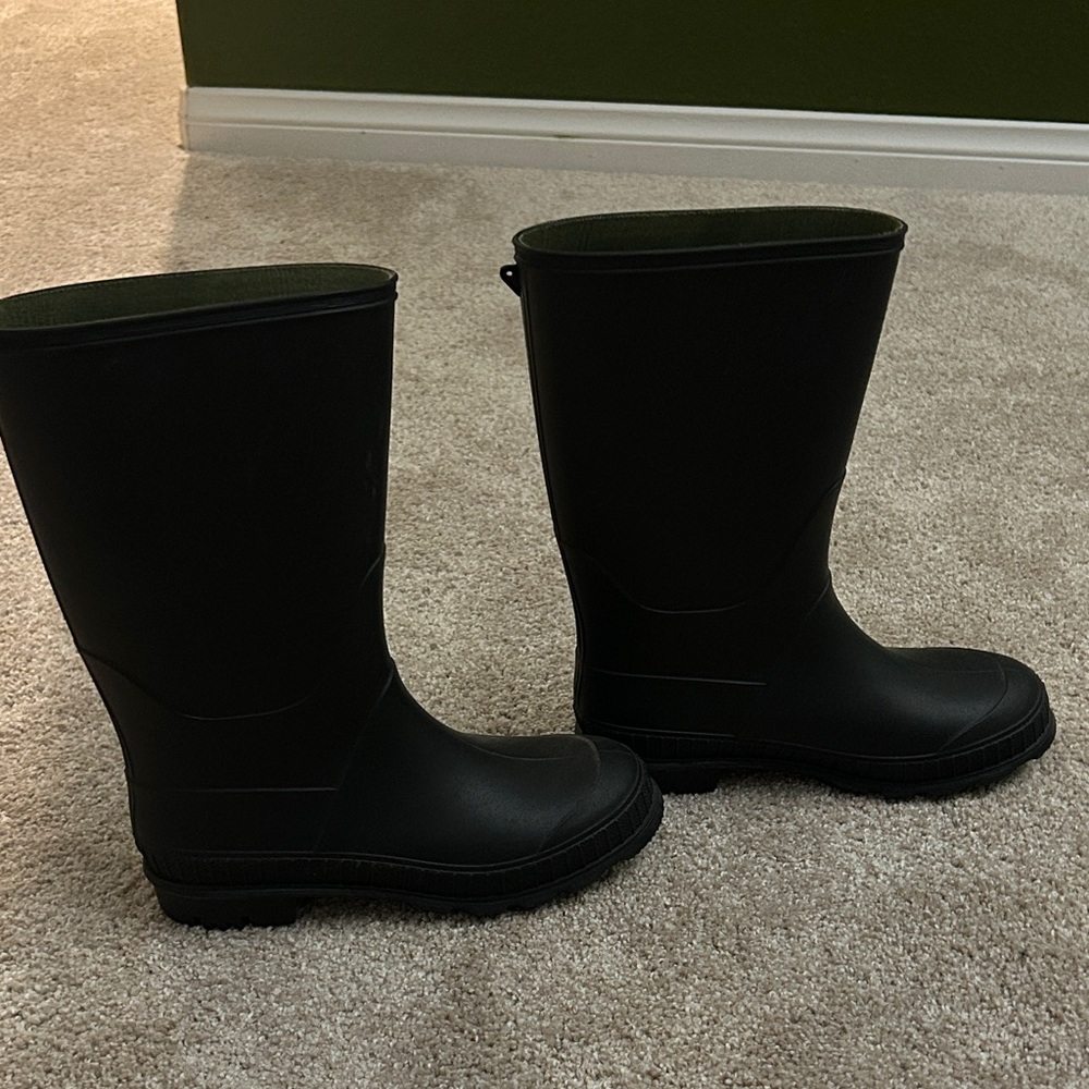 Max & Jake Classic Black Kids Rain Boots